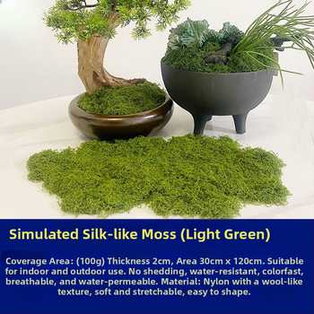 Umelý mach mikroland dekor pre vnútorné aj vonkajšie použitie; Materiál: sušené kvety; Druh: 27432; Remeslo: iné; Značka: iný