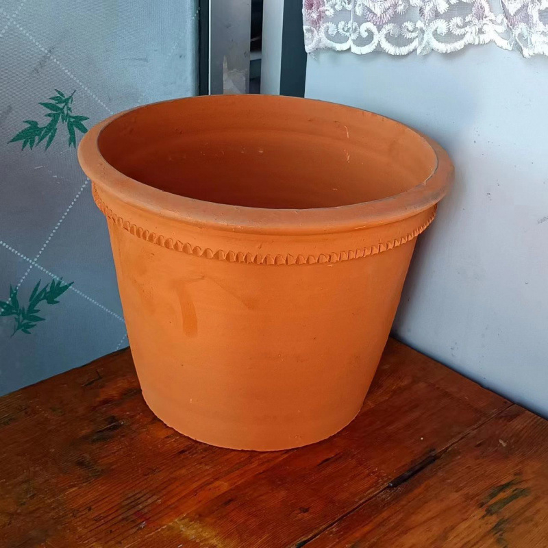 Глинена саксия за контрол на корените, пасторален стил, настолна употреба