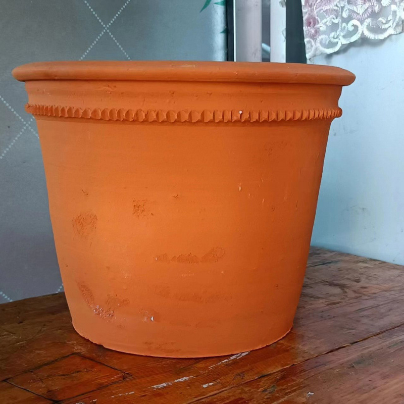 Глинена саксия за контрол на корените, пасторален стил, настолна употреба