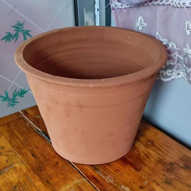 Глинена саксия за контрол на корените, пасторален стил, настолна употреба