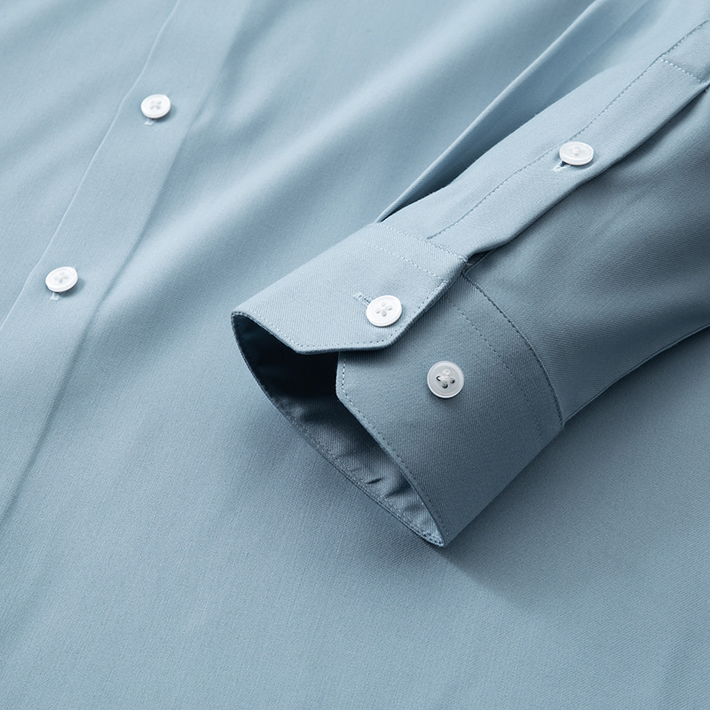 Košulja s dugim rukavima, Slim Fit, oštar ovratnik, poliester smjesa 51–70%