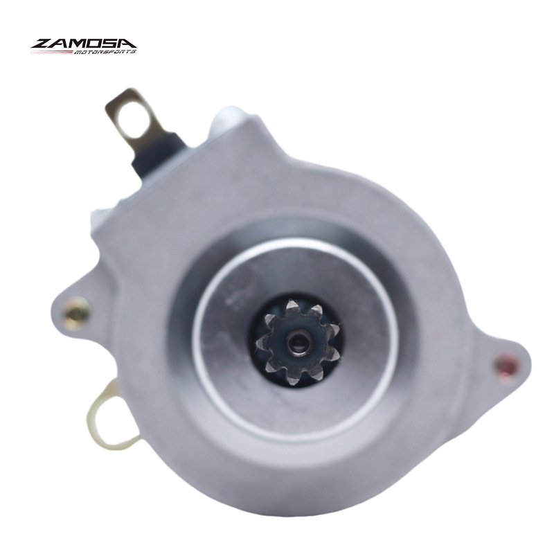 Štartovací motor pre motocykel – 9 zubov, hmotnosť 800 g, kompatibilný s TVS Wego, Jupiter, Flame, Phoenix a NTORQ 125, značka ZAMOSA