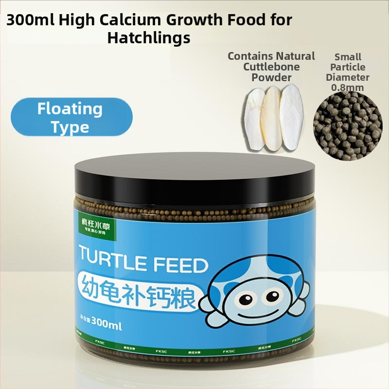 Ūdens bruņurupuču barība – granulēta, 300 g, Crazy Water Grass zīmols, ūdens mājdzīvniekiem