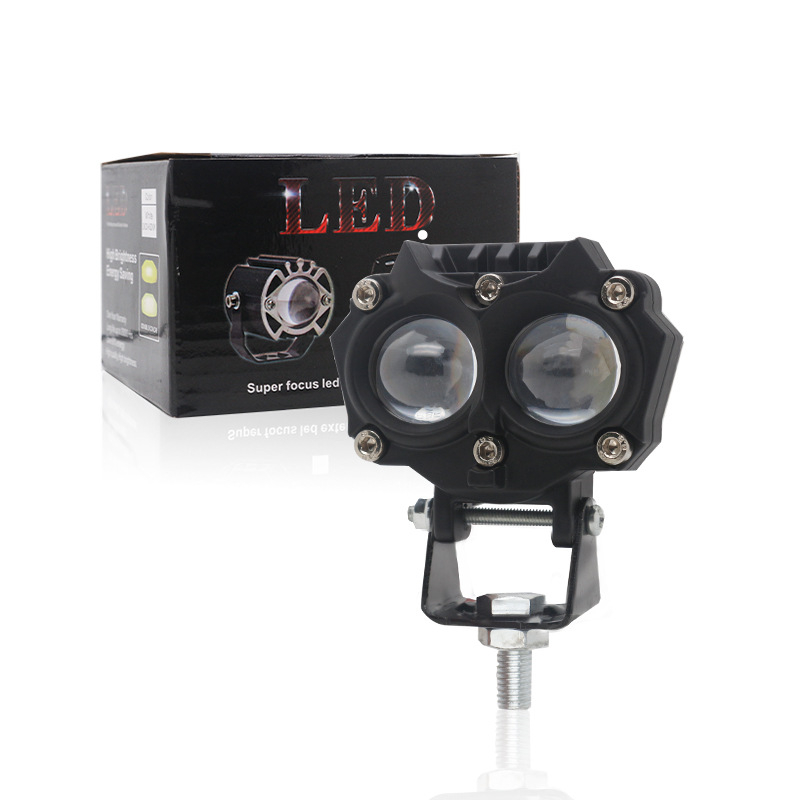 Faro pre motocykl/elektrovozidlo s Prism Owl Spotlight, 3D šošovka, letecký hliník, 12-80V, 1000 lm, 14W