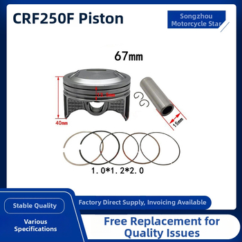 Sada piestových prstenov pre Honda CRF230F (2007–2015) – 3 drážky pre prsten, kombinovaný prsten, kužeľovitý profil