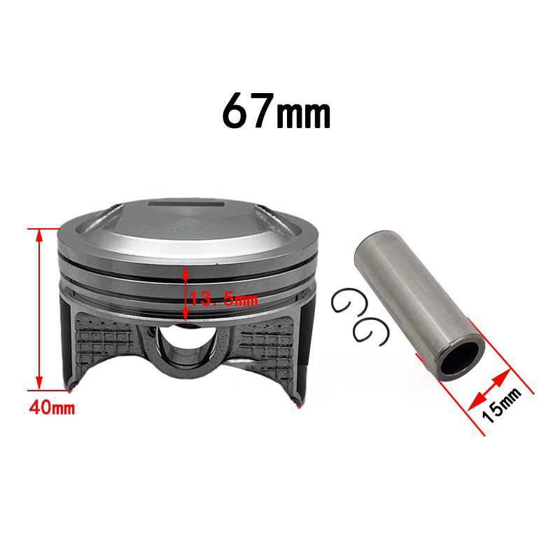 Sada piestových prstenov pre Honda CRF230F (2007–2015) – 3 drážky pre prsten, kombinovaný prsten, kužeľovitý profil