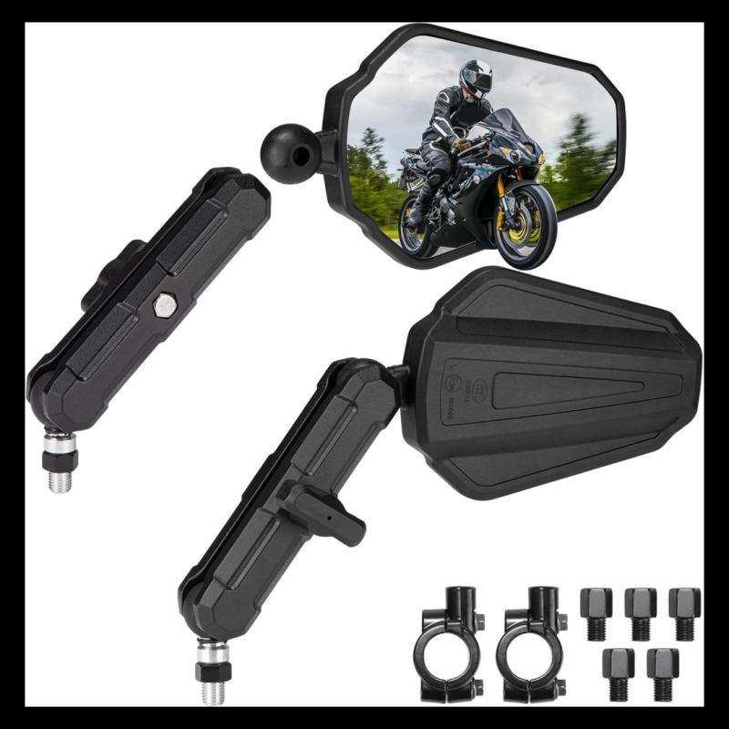 Zrkadlo spätného videnia pre skladateľné ADV motocykle – Model Foldable Adventure ADV Motorcycle; Kompatibilný s Foldable Adventure ADV Motorcycle; Značka XCLPF, Číslo dielu XC-CX-17