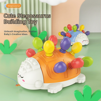 Puzzle s vkladacím ježkom pre batoľatá - plast, značka Le again, balenie farebná krabička, vhodné pre 4-6 rokov, rozvíja jemnú motoriku a koordináciu ruka-oko