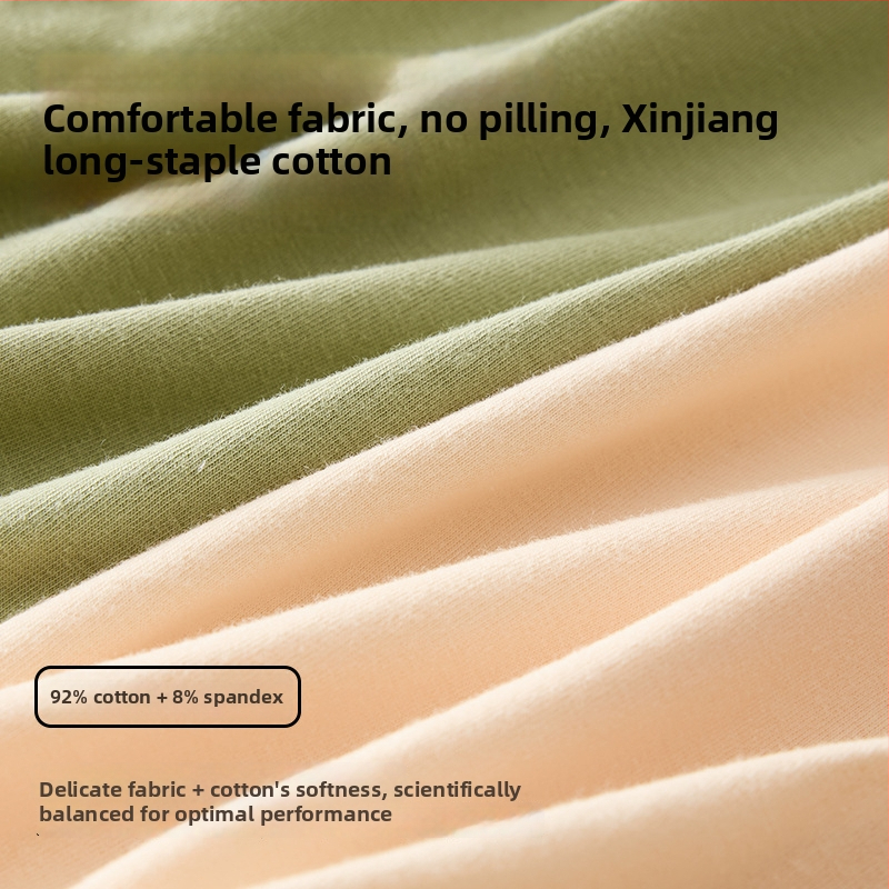 Kokvilnas pamata garā krekls ar apaļu kakla izgriezumu, 90–95% kokvilna, 181–200 g/m², vidēja biezuma