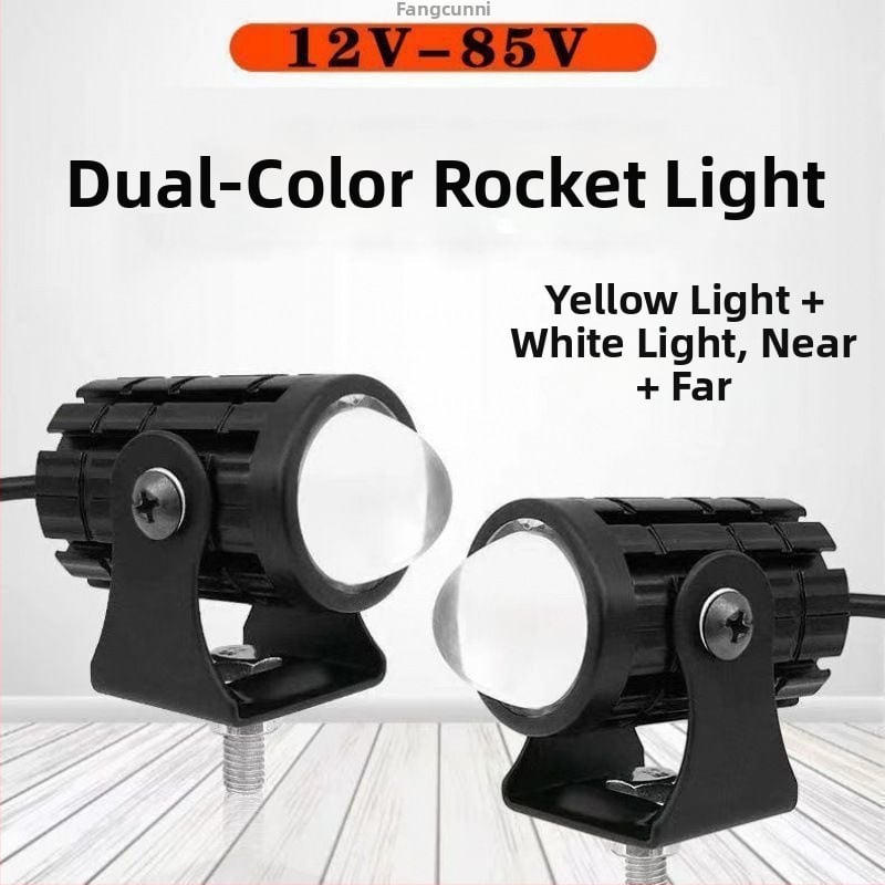 Vonkajší LED laserový reflektor pre motocykle a elektrické vozidlá, mimoriadne jasný, 12–60V