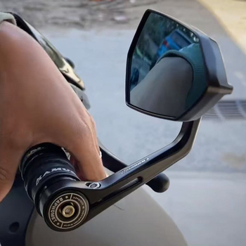 Fangyu zrkadlo na riadidlá – hliníková zliatina, štvorcové sklo, pravostranný závit, pre dvojkolesové vozidlo