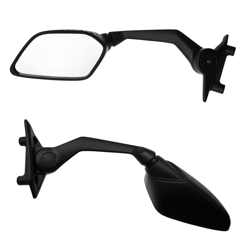 Zadné zrkadlo pre Yamaha TMAX 560 2022-2024 - štvorcová plocha zrkadla, PP plášť s hliníkovou tyčou, montáž s pravou a ľavou závitou, pevná odolnosť voči nárazom