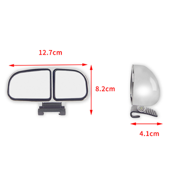 Carfu spätné zrkadlo do auta so širokým zorným poľom, HD obrazom a pomocným zrkadlom pre slepé miesta