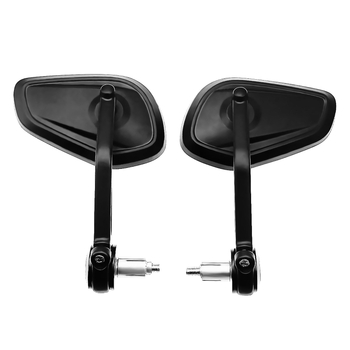 Zrkadlo na riadidlá pre Kawasaki Z900/Z400 a KTM 390 Duke/790, štvorcové zrkadlo, zliatina hliníka, montáž s pravým a ľavým závitom, pevná odolnosť proti otrasom