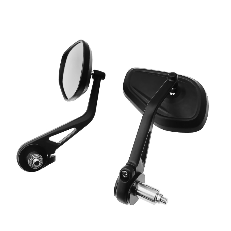 Zrkadlo na riadidlá pre Kawasaki Z900/Z400 a KTM 390 Duke/790, štvorcové zrkadlo, zliatina hliníka, montáž s pravým a ľavým závitom, pevná odolnosť proti otrasom