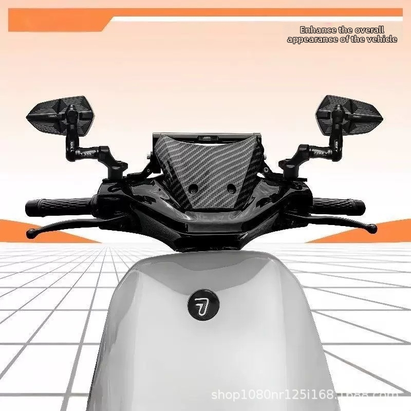 Zrkadlo na motocykl s telom z hliníkovej zliatiny a plastovým vonkajším krytom, štvorcové sklo, montáž s pravým a ľavým závitom, pevná odolnosť proti nárazom