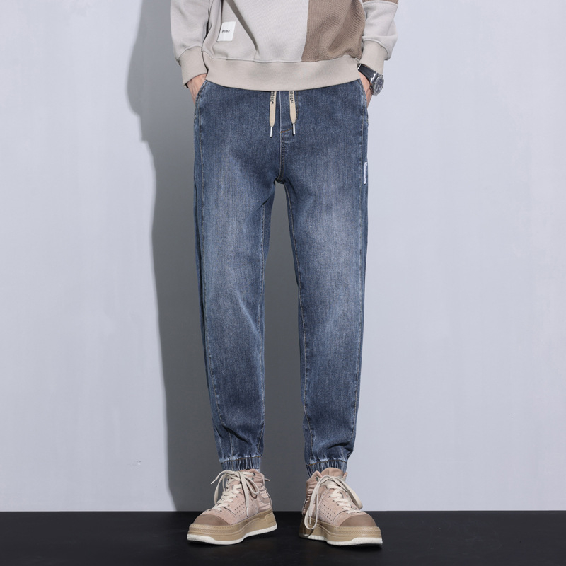Muške traperice Vintage Slim Fit, duge, s flis podstavom, mješavina pamuka i poliestera (66,2% pamuk, 32,3% poliestera, 1,5% elastan), pranjem