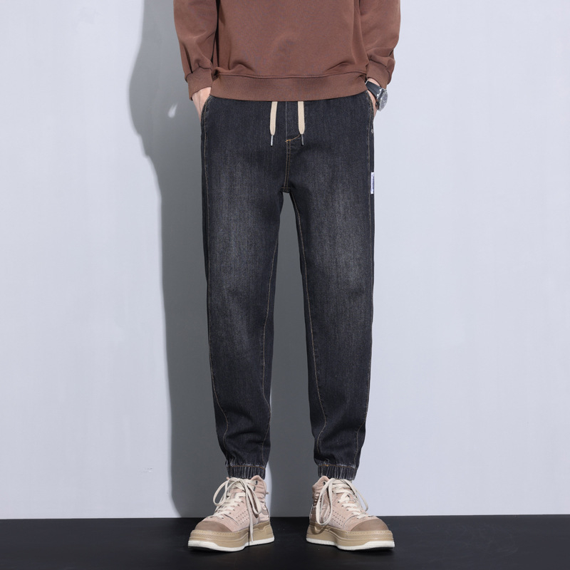 Muške traperice Vintage Slim Fit, duge, s flis podstavom, mješavina pamuka i poliestera (66,2% pamuk, 32,3% poliestera, 1,5% elastan), pranjem