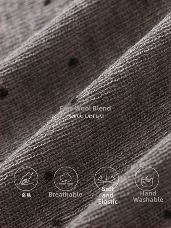 Pulover tricotat cu model polka dot, guler înalt, mâneci lungi, croială Slim, amestec poliester-acril (<30% acril), 50–70% poliester