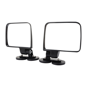 Magnetično retrovizor za golf kolica — kvadratno stakleno ogledalo, model E036-074, montaža s pozitivnim zubima, izvrsna otpornost na udarce