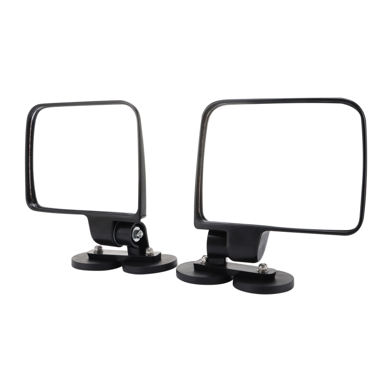 Magnetično retrovizor za golf kolica — kvadratno stakleno ogledalo, model E036-074, montaža s pozitivnim zubima, izvrsna otpornost na udarce