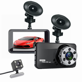 Dash cam cu obiectiv dublu, model T638+, unghi vizualizare 170°, stocare TF, interfețe USB/HDMI/AV, 30FPS