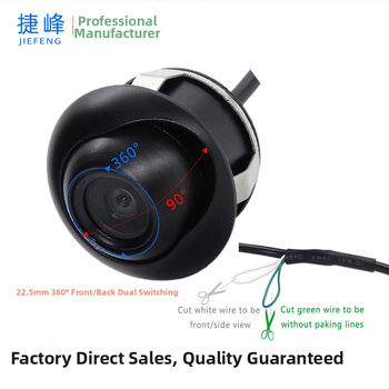 JF-050 360° panoramatická autokamera s nočným videním, 520TVL, 12V napájanie, 170° uhol pohľadu