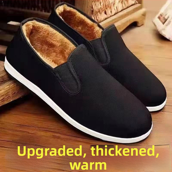 Unisex bavlnené topánky Old Beijing, okrúhla špička, protišmykové, priedušné, jarné-letné