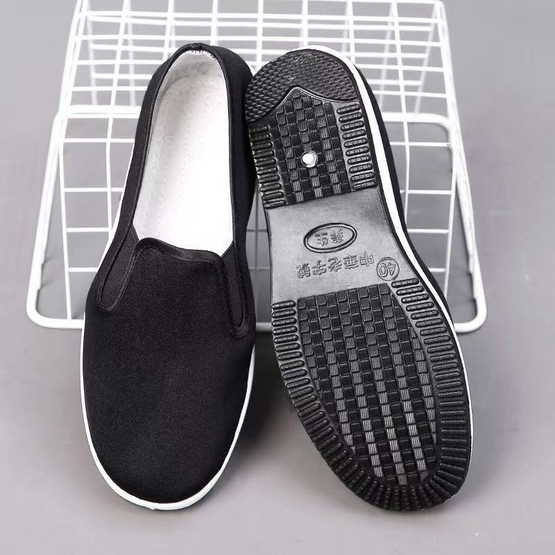 Unisex bavlnené topánky Old Beijing, okrúhla špička, protišmykové, priedušné, jarné-letné