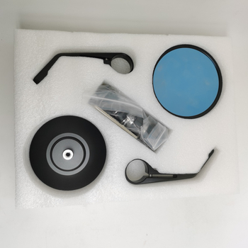 Zadnji retrovizor za motocikl i električno vozilo - prošireni CNC aluminijski ručni retrovizor, kružna leća, model 056