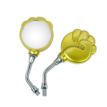 Zadné zrkadlo pre elektrický motocykel – model Stone, guľaté zrkadlo, kryt ABS, sklenené zrkadlo