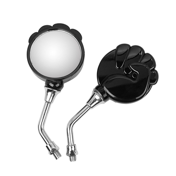 Zadné zrkadlo pre elektrický motocykel – model Stone, guľaté zrkadlo, kryt ABS, sklenené zrkadlo