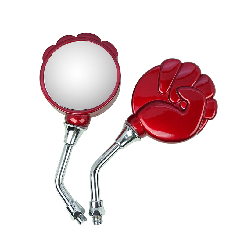 Zadné zrkadlo pre elektrický motocykel – model Stone, guľaté zrkadlo, kryt ABS, sklenené zrkadlo