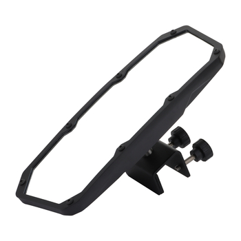 Zrcalo retrovizora za UTV, kvadratno, plastično, model UTV-Q020, ugradnja s zubastim držačem