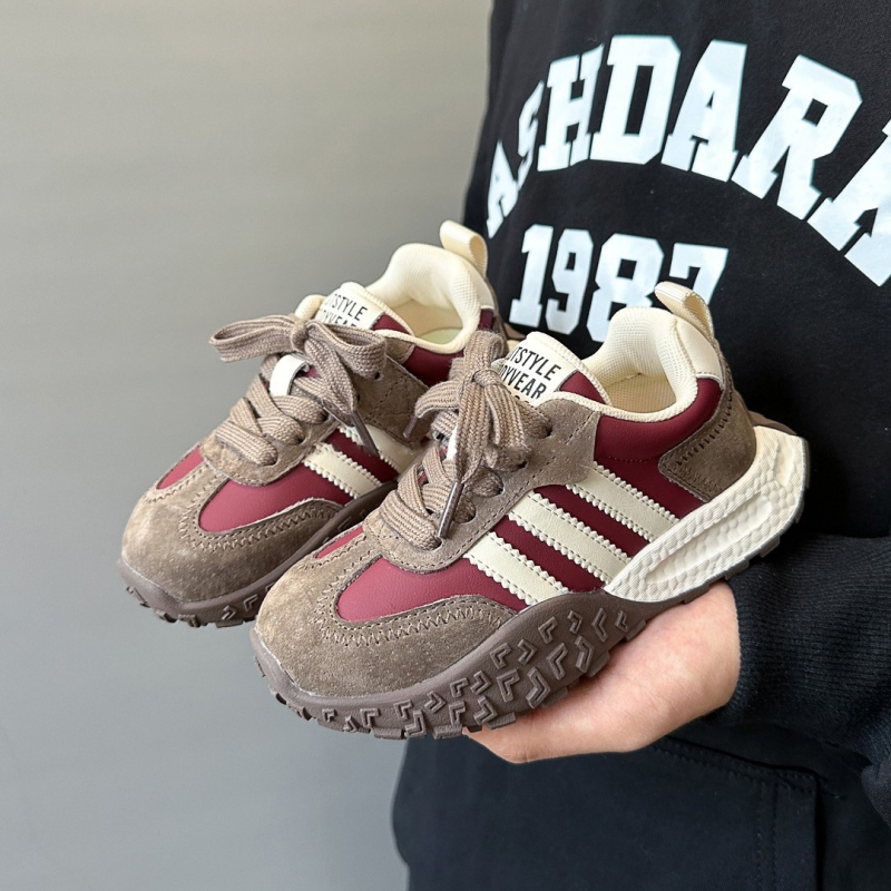 Dječje tenisice za trčanje, unisex, Velcro zatvarač, gornji dio od umjetne kože, gumeni potplat