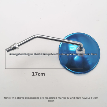 Zadné zrkadlo GN125-2, mikrokonvexné, kovový kryt, sklenené zrkadlo, pre motocykl Prince GN125