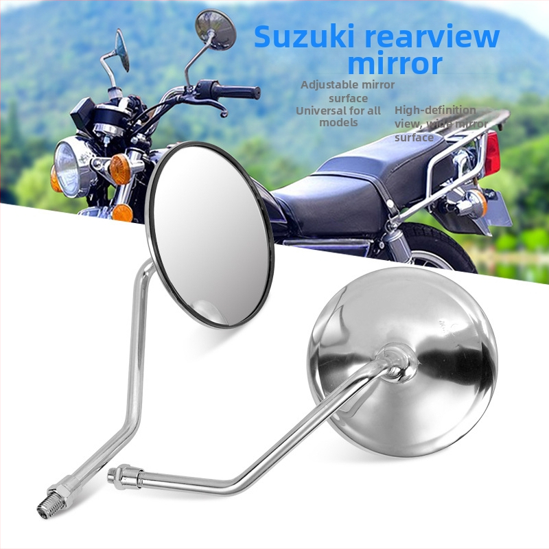 Zadné zrkadlo GN125-2, mikrokonvexné, kovový kryt, sklenené zrkadlo, pre motocykl Prince GN125