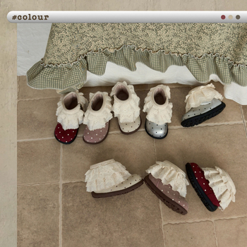 Dievčenské kožené čižmy na jeseň-zimu, retro francúzsky štýl s bodkami, bočný zips, gumová protišmyková podrážka, zapínanie na suchý zips, pre deti 4–12 rokov