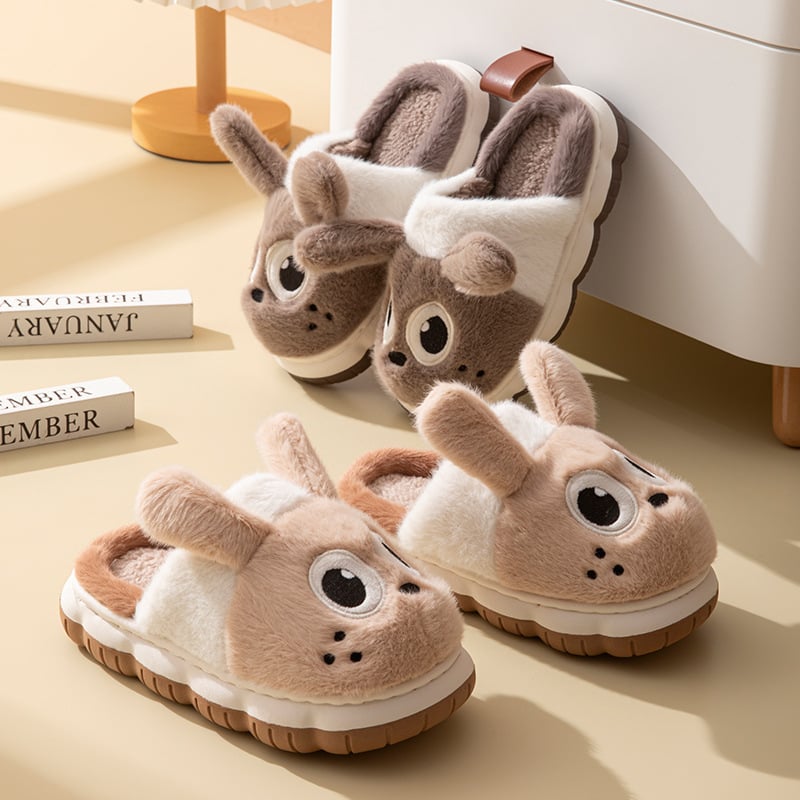 Dječje papuče od pliša za unutarnju upotrebu, cartoon motiv, unisex, PVC đon, standardne debljine, Yuqilin
