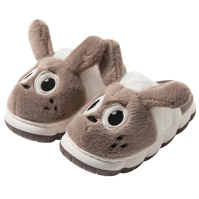 Dječje papuče od pliša za unutarnju upotrebu, cartoon motiv, unisex, PVC đon, standardne debljine, Yuqilin