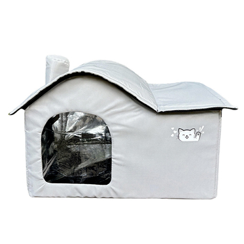 Mačje zimsko gnijezdo — vanjsko, vodootporno, zatvoreno sklonište, od tkanine