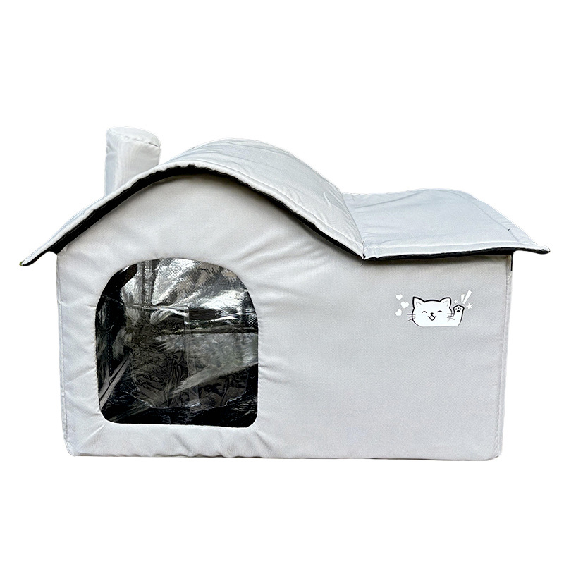 Mačje zimsko gnijezdo — vanjsko, vodootporno, zatvoreno sklonište, od tkanine