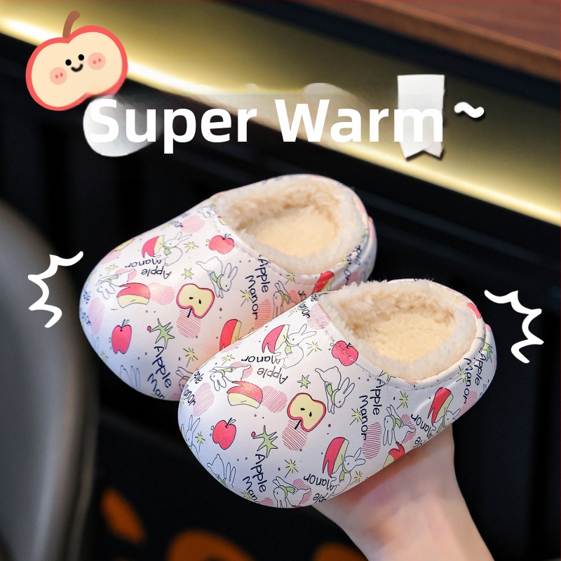 Detské EVA papuče s potlačou – na vnútorné použitie, vodotesné, protišmykové, uzavretá špička