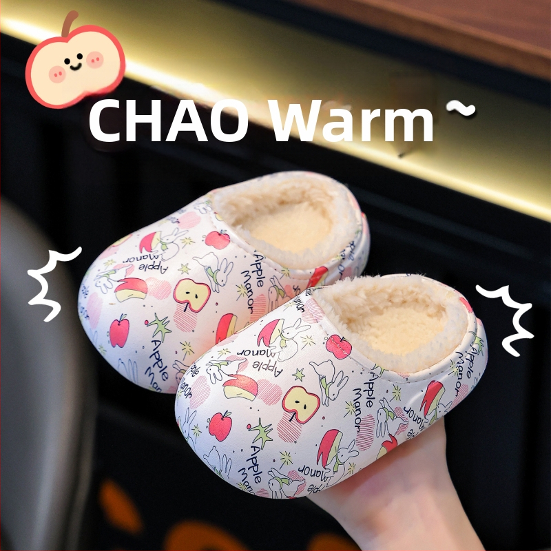 Detské EVA papuče s potlačou – na vnútorné použitie, vodotesné, protišmykové, uzavretá špička