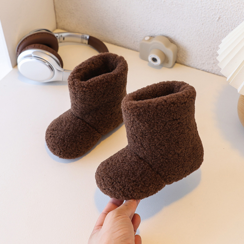 Dievčenské zimné členkové topánky, korejský štýl, kožušinový vrchný materiál, Bella FC-501, pre vek 4–16 rokov