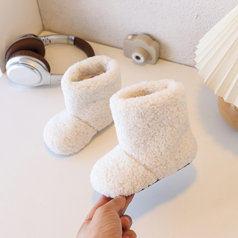 Dievčenské zimné členkové topánky, korejský štýl, kožušinový vrchný materiál, Bella FC-501, pre vek 4–16 rokov