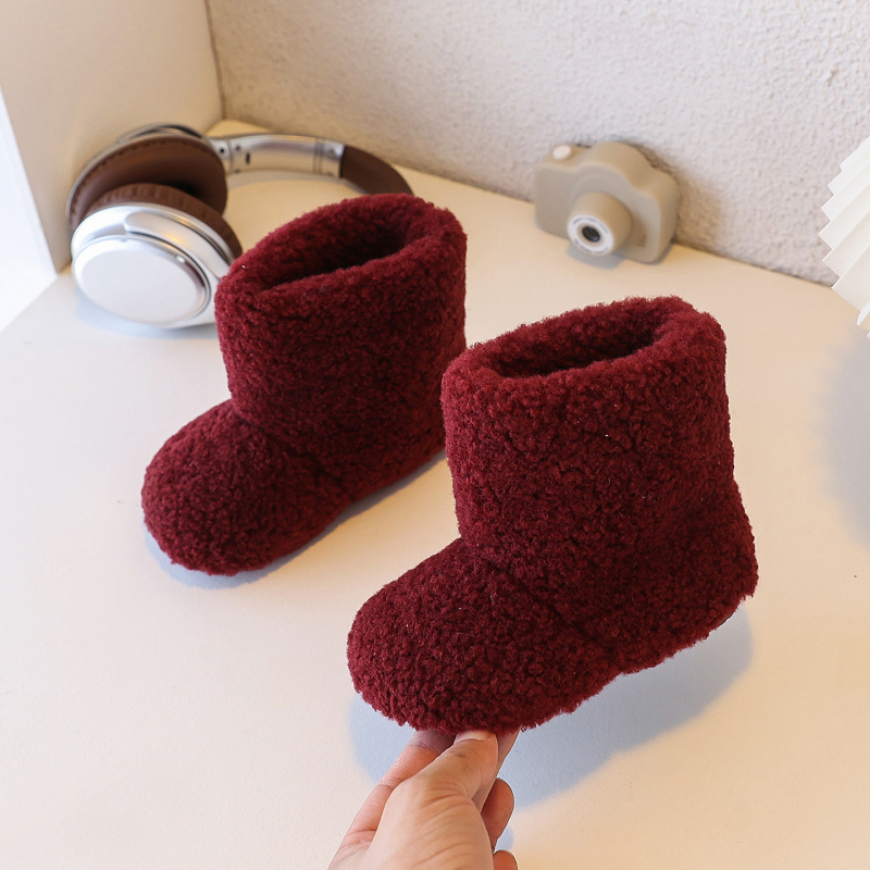 Dievčenské zimné členkové topánky, korejský štýl, kožušinový vrchný materiál, Bella FC-501, pre vek 4–16 rokov