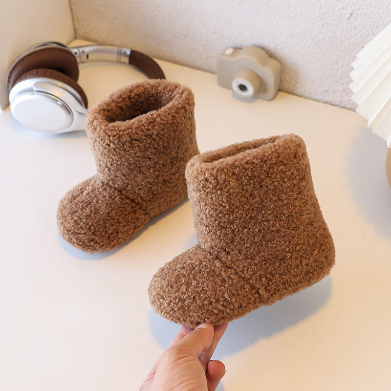 Dievčenské zimné členkové topánky, korejský štýl, kožušinový vrchný materiál, Bella FC-501, pre vek 4–16 rokov