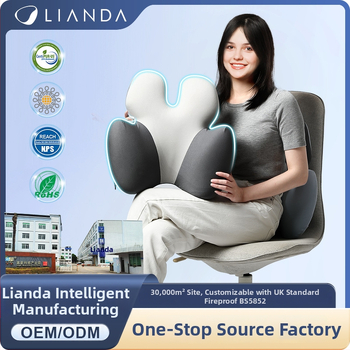 Lianda opora bedra s pamäťovou penou pre kanceláriu a auto, nordický štýl, univerzálne uchytenie, všetky ročné obdobia