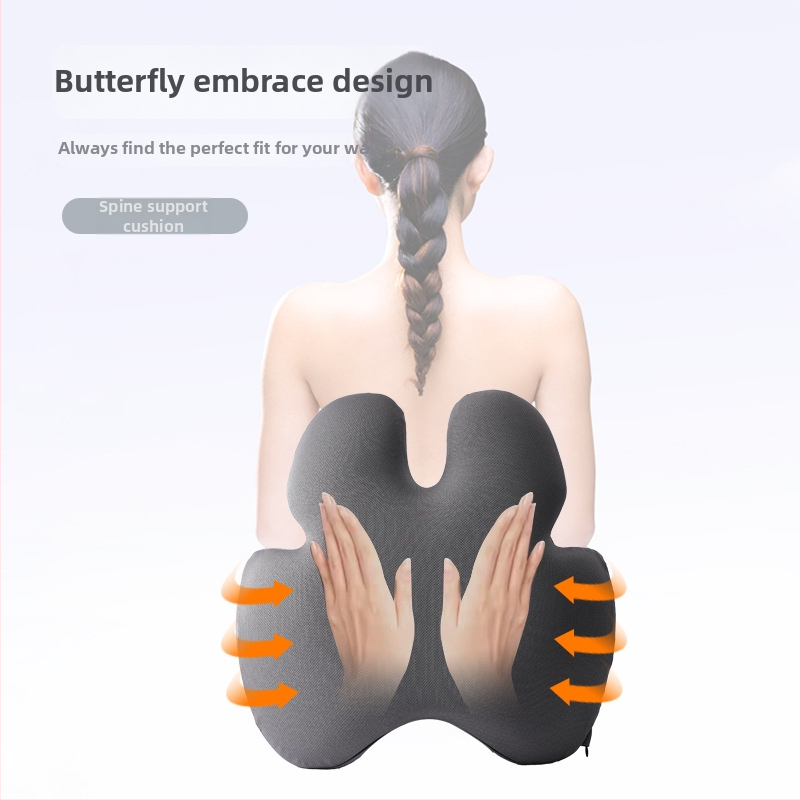 Lianda muguras lejasdaļas spilvens ar atmiņas putām birojam un automašīnai, nordiskais stils, universāla saderība, visu sezonu lietošanai